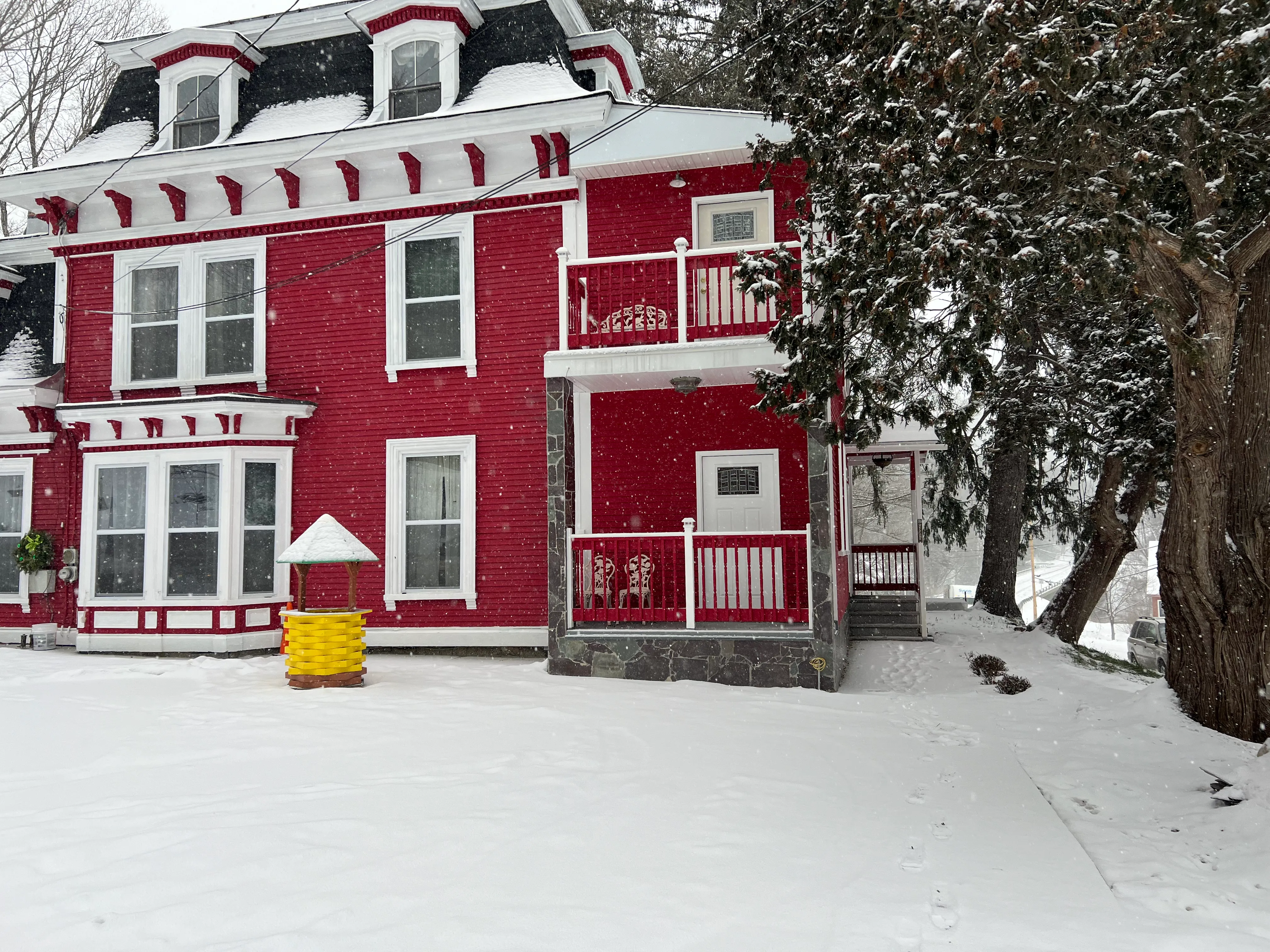 porches, mid-winter